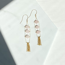 Load image into Gallery viewer, Rose Quartz Chandelier Earrings
