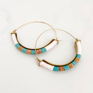 Checkered Brass Hoops