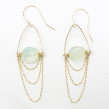 Load image into Gallery viewer, Blue Chalcedony Chandelier Earrings
